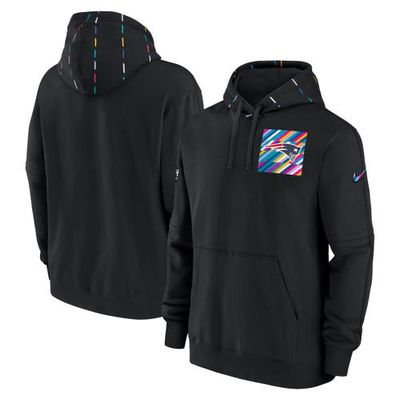 Men's Nike Black New England Patriots 2023 NFL Crucial Catch Club Pullover Hoodie