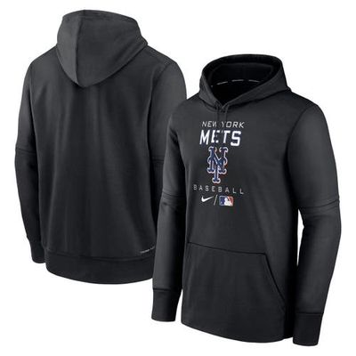 Men's Nike Black New York Mets Authentic Collection Performance Hoodie