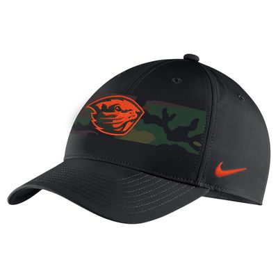 Men's Nike Black Oregon State Beavers Military Pack Camo Legacy91 Adjustable Hat