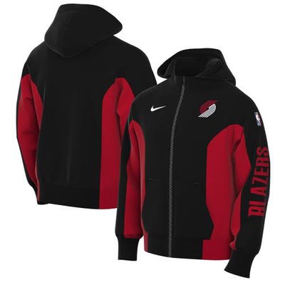 Men's Nike Black Portland Trail Blazers 2023/24 Authentic Showtime Full-Zip Hoodie
