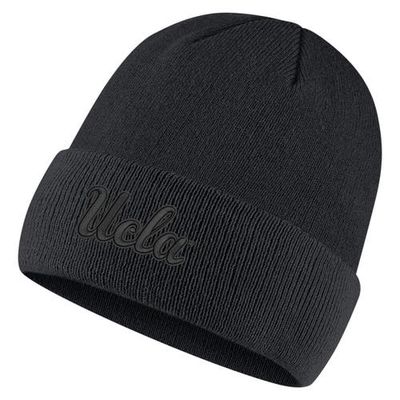 Men's Nike Black UCLA Bruins Tonal Cuffed Knit Hat