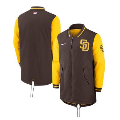 Men's Nike Brown San Diego Padres City Connect Dugout Full-Zip Jacket