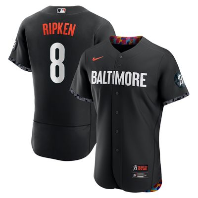 Men's Nike Cal Ripken Black Baltimore Orioles 2023 City Connect Authentic Player Jersey