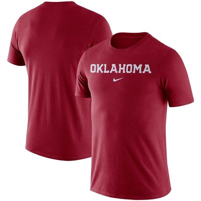 Men's Nike Crimson Oklahoma Sooners Essential Wordmark T-Shirt