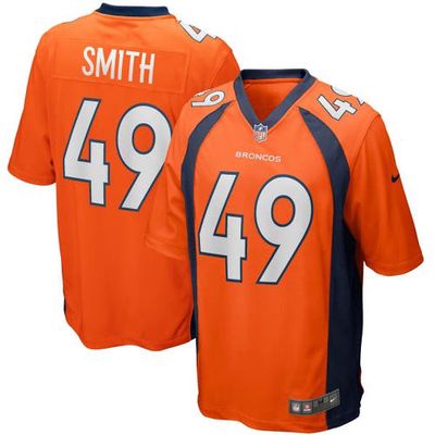 Men's Nike Dennis Smith Orange Denver Broncos Game Retired Player Jersey