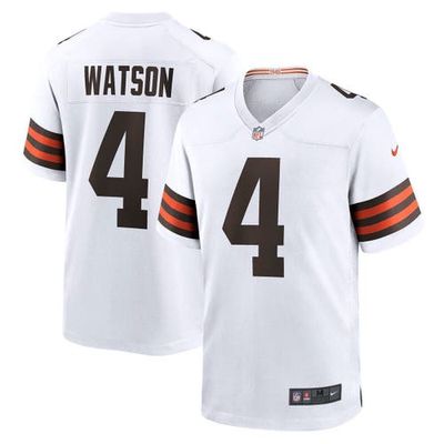 Men's Nike Deshaun Watson White Cleveland Browns Game Jersey