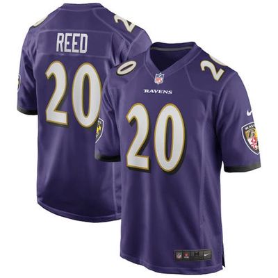 Men's Nike Ed Reed Purple Baltimore Ravens Game Retired Player Jersey