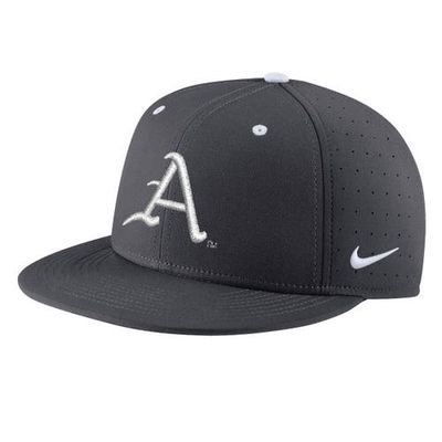 Men's Nike Gray Arkansas Razorbacks Aero True Baseball Performance Fitted Hat