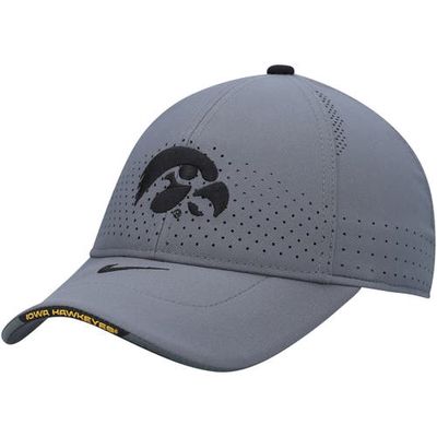 Men's Nike Gray Iowa Hawkeyes 2021 Sideline Legacy91 Performance Adjustable Hat