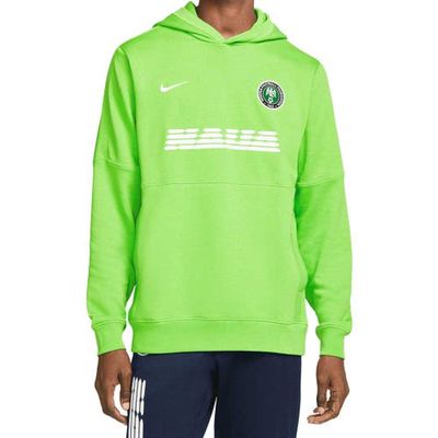 Men's Nike Green Nigeria National Team Travel Fleece Pullover Hoodie