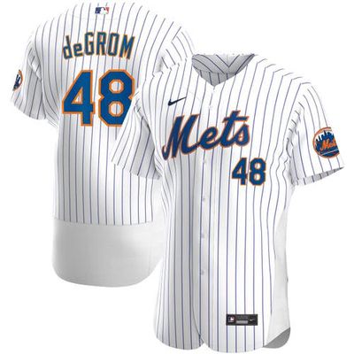 Men's Nike Jacob deGrom White New York Mets Home Authentic Player Jersey