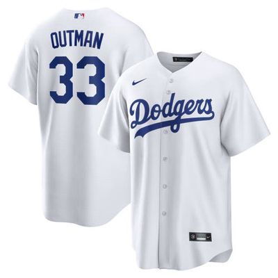 Men's Nike James Outman White Los Angeles Dodgers Replica Player Jersey