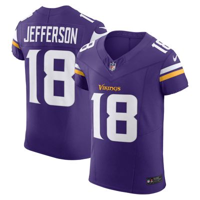 Men's Nike Justin Jefferson Purple Minnesota Vikings Vapor F. U.S. E. Elite Jersey