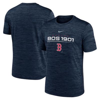 Men's Nike Navy Boston Red Sox Wordmark Velocity Performance T-Shirt