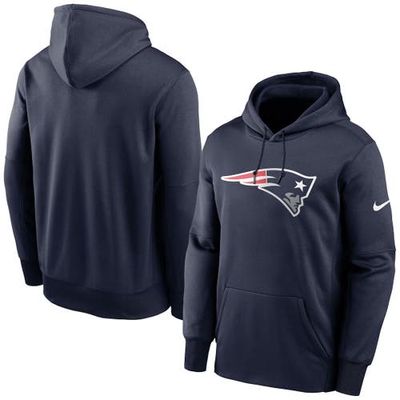 Men's Nike Navy New England Patriots Fan Gear Primary Logo Performance Pullover Hoodie