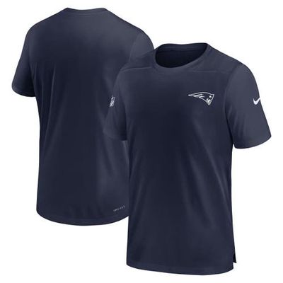 Men's Nike Navy New England Patriots Sideline Coach Performance T-Shirt