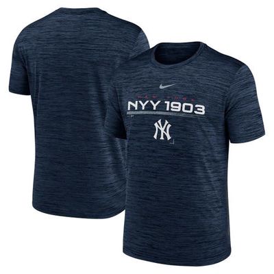 Men's Nike Navy New York Yankees Wordmark Velocity Performance T-Shirt