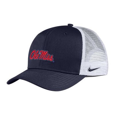 Men's Nike Navy Ole Miss Rebels Classic99 Trucker Adjustable Hat