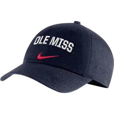 Men's Nike Navy Ole Miss Rebels Heritage86 Arch Performance Adjustable Hat