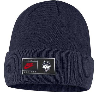 Men's Nike Navy UConn Huskies Utility Cuffed Knit Hat