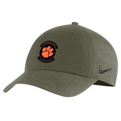 Men's Nike Olive Clemson Tigers Military Pack Heritage86 Adjustable Hat