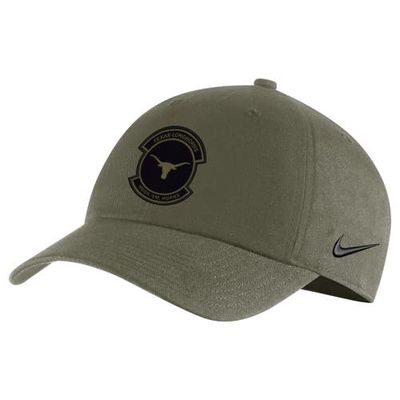 Men's Nike Olive Texas Longhorns Military Pack Heritage86 Adjustable Hat