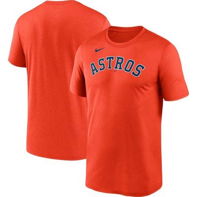Men's Nike Orange Houston Astros Wordmark Legend Performance Big & Tall T-Shirt