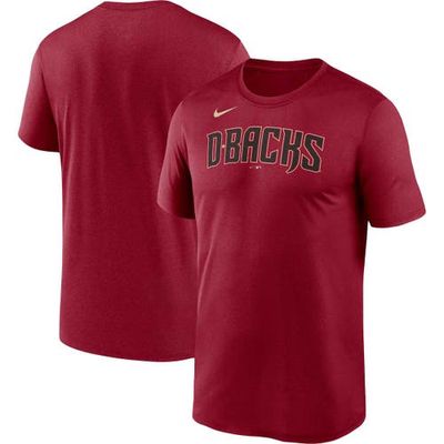 Men's Nike Red Arizona Diamondbacks Wordmark Legend Performance Big & Tall T-Shirt
