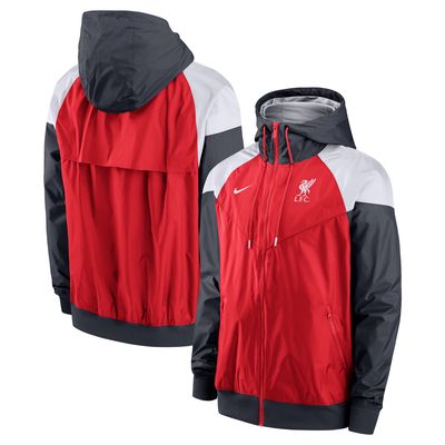 Men's Nike Red Liverpool Windrunner Hoodie Full-Zip Jacket
