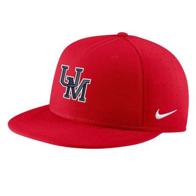 Nike Men's Ole Miss Rebels Blue Aero True Baseball Fitted Hat