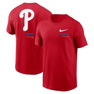 Men's Nike Red Philadelphia Phillies Over the Shoulder T-Shirt
