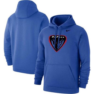 Men's Nike Royal DePaul Blue Demons Club Fleece Pullover Hoodie