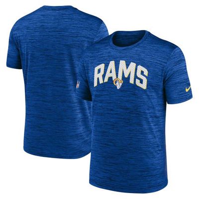 Men's Nike Royal Los Angeles Rams Sideline Velocity Athletic Stack Performance T-Shirt