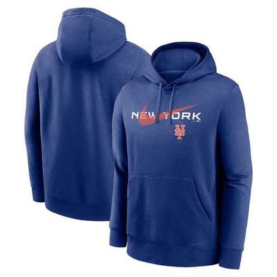 Men's Nike Royal New York Mets Big & Tall Over Arch Pullover Hoodie