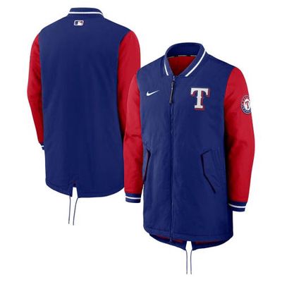 Men's Nike Royal Texas Rangers Authentic Collection Dugout Performance Full-Zip Jacket