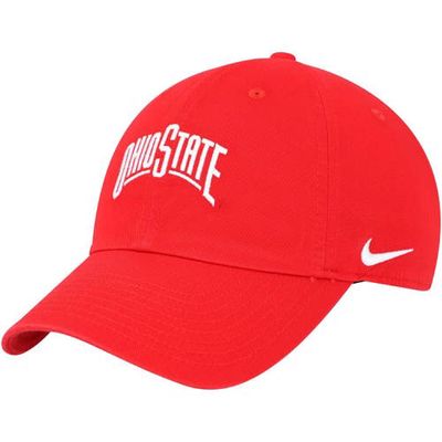 Men's Nike Scarlet Ohio State Buckeyes Heritage86 Wordmark Adjustable Hat