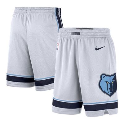 Men's Nike White 2019/20 Memphis Grizzlies Icon Edition Swingman Shorts