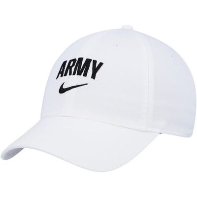 Men's Nike White Army Black Knights Heritage86 Arch Performance Adjustable Hat