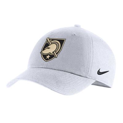 Men's Nike White Army Black Knights Heritage86 Logo Performance Adjustable Hat