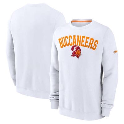 Men's Nike White Tampa Bay Buccaneers Gridiron Classics Athletic Pullover Sweatshirt