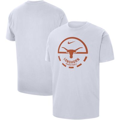 Men's Nike White Texas Longhorns Free Throw Basketball T-Shirt