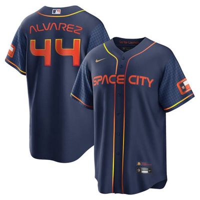 Men's Nike Yordan Alvarez Navy Houston Astros 2022 City Connect Replica Player Jersey