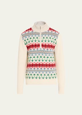 Men's Noel Cashmere Quarter-Zip Sweater