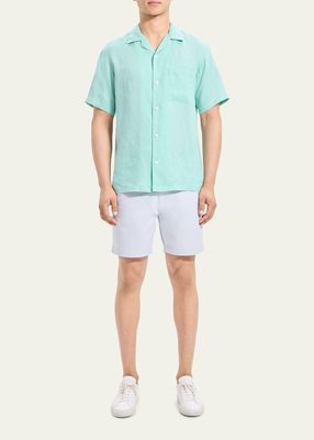 Men's Noll Linen Bowling Shirt