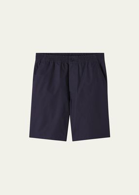 Men's Norris Elastic-Waist Poplin Shorts