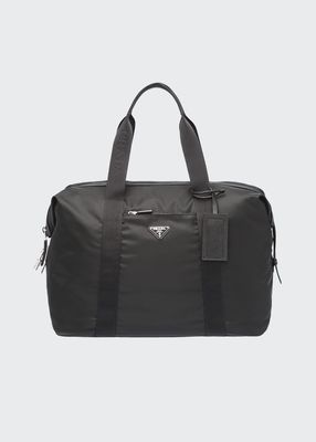 Men's Nylon & Saffiano Duffel Bag