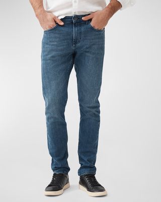 Men's Oaro Medium Wash Slim-Fit Jeans