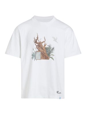 Men's Old Tree T-Shirt - White - Size Large