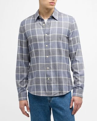 Men's Oliver Cotton Flannel Button-Front Shirt