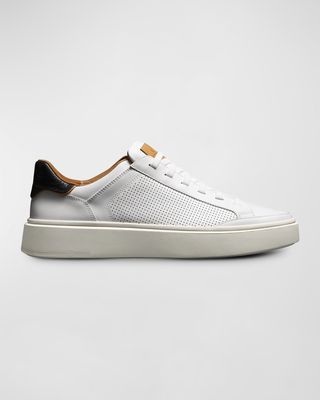 Men's Oliver Perforated Leather Low-Top Sneakers